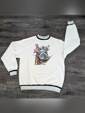 1980s Pepsi Koala Koality Vintage Soda Crewneck Sweatshirt Made in USA Size XL